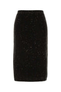 Bottega Veneta Wool Skirt — Brown