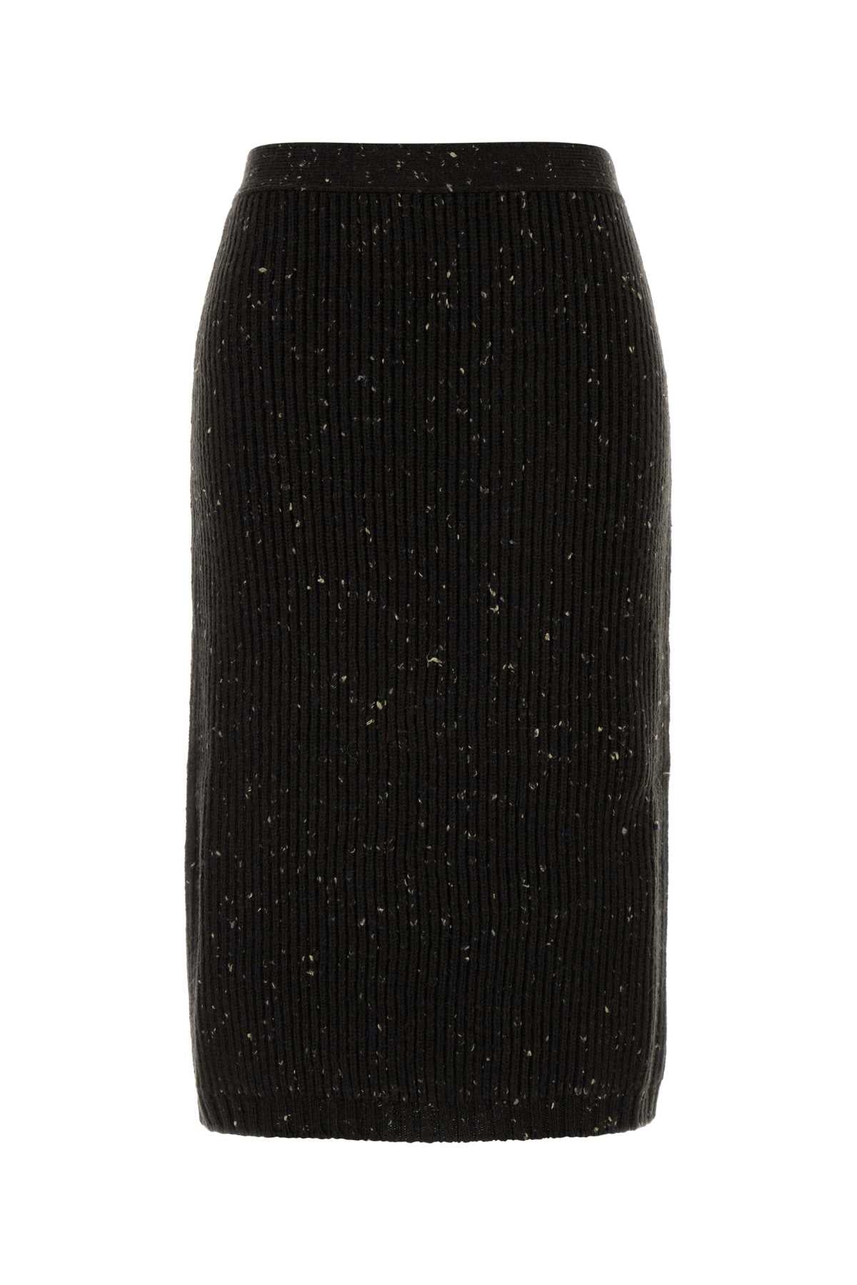 Bottega Veneta Wool Skirt — Brown