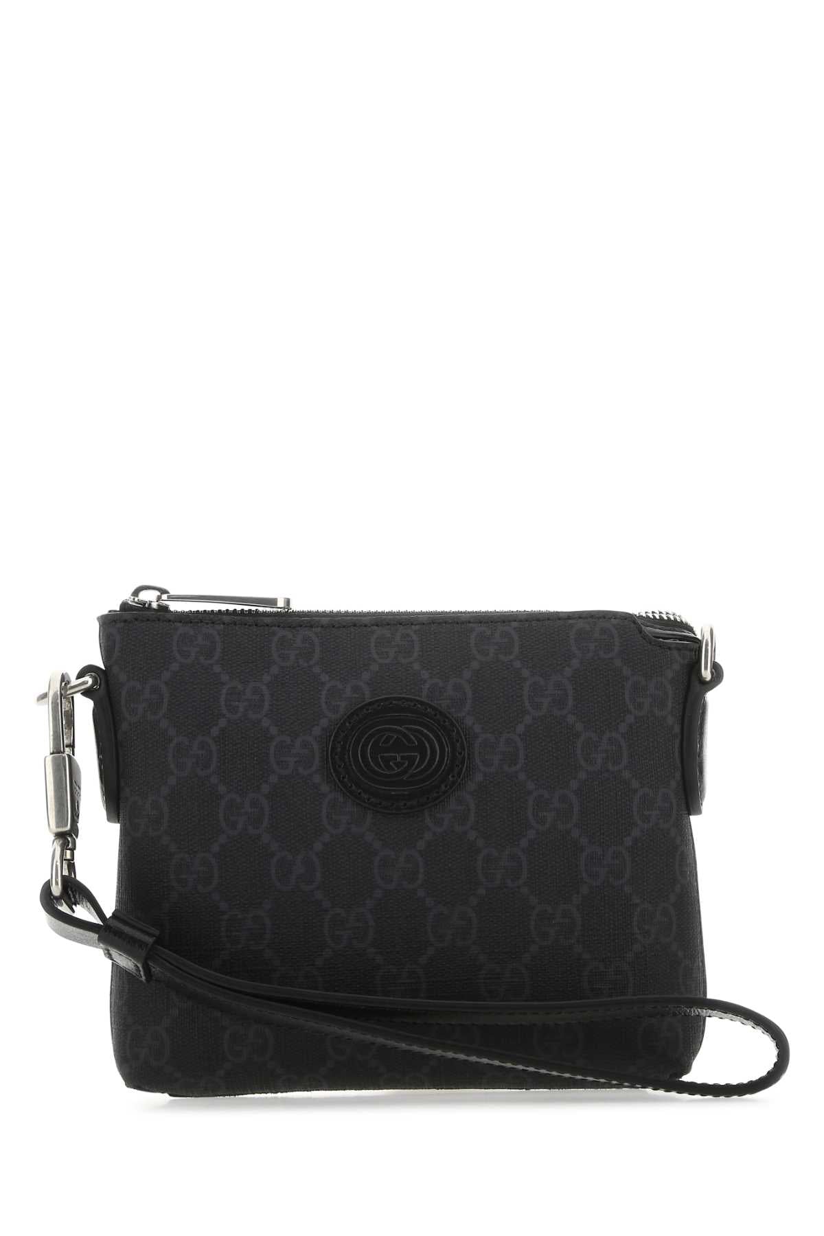 Gucci GG Supreme Fabric Crossbody Bag — Black