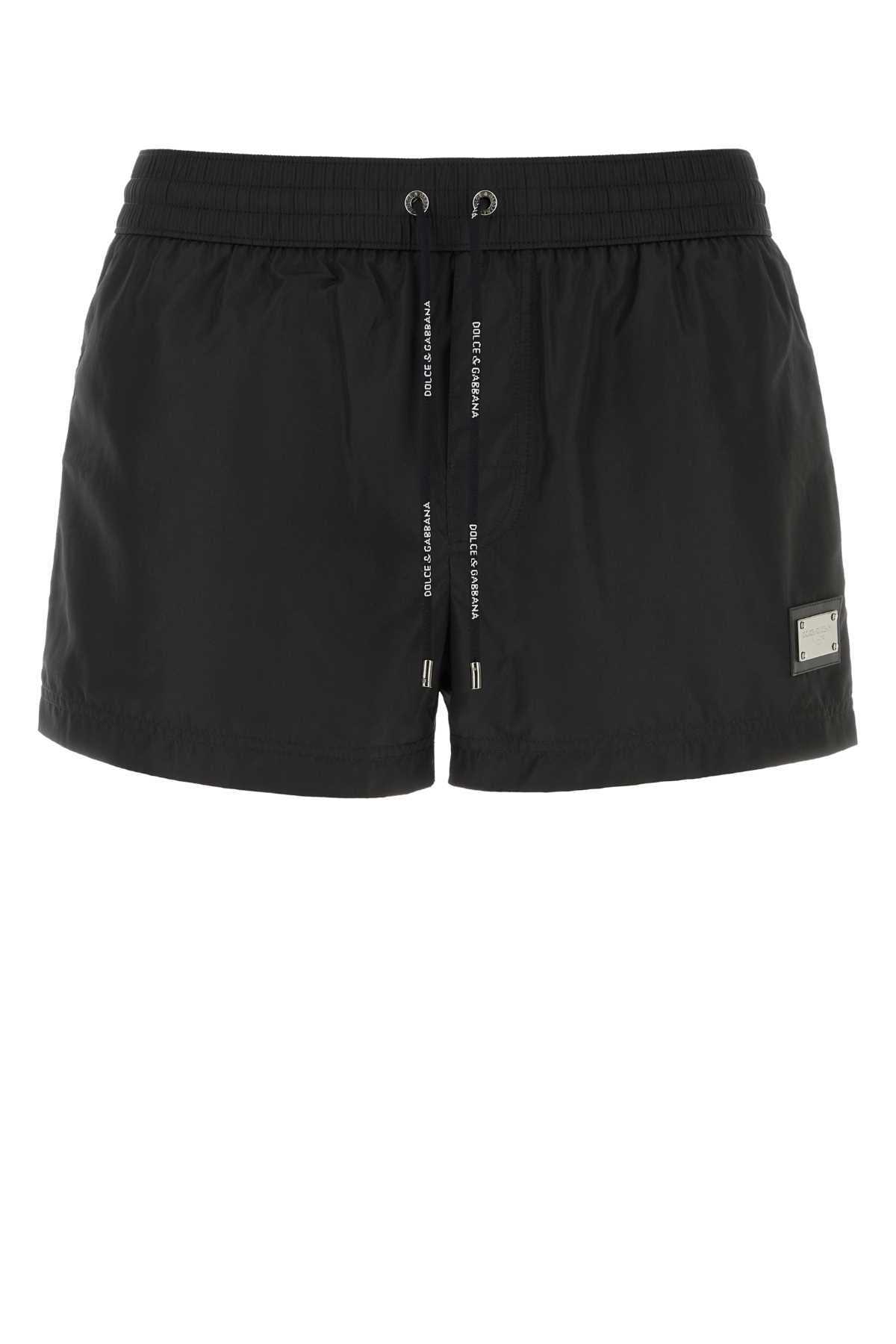 Dolce & Gabbana Polyester Swimming Shorts — Black