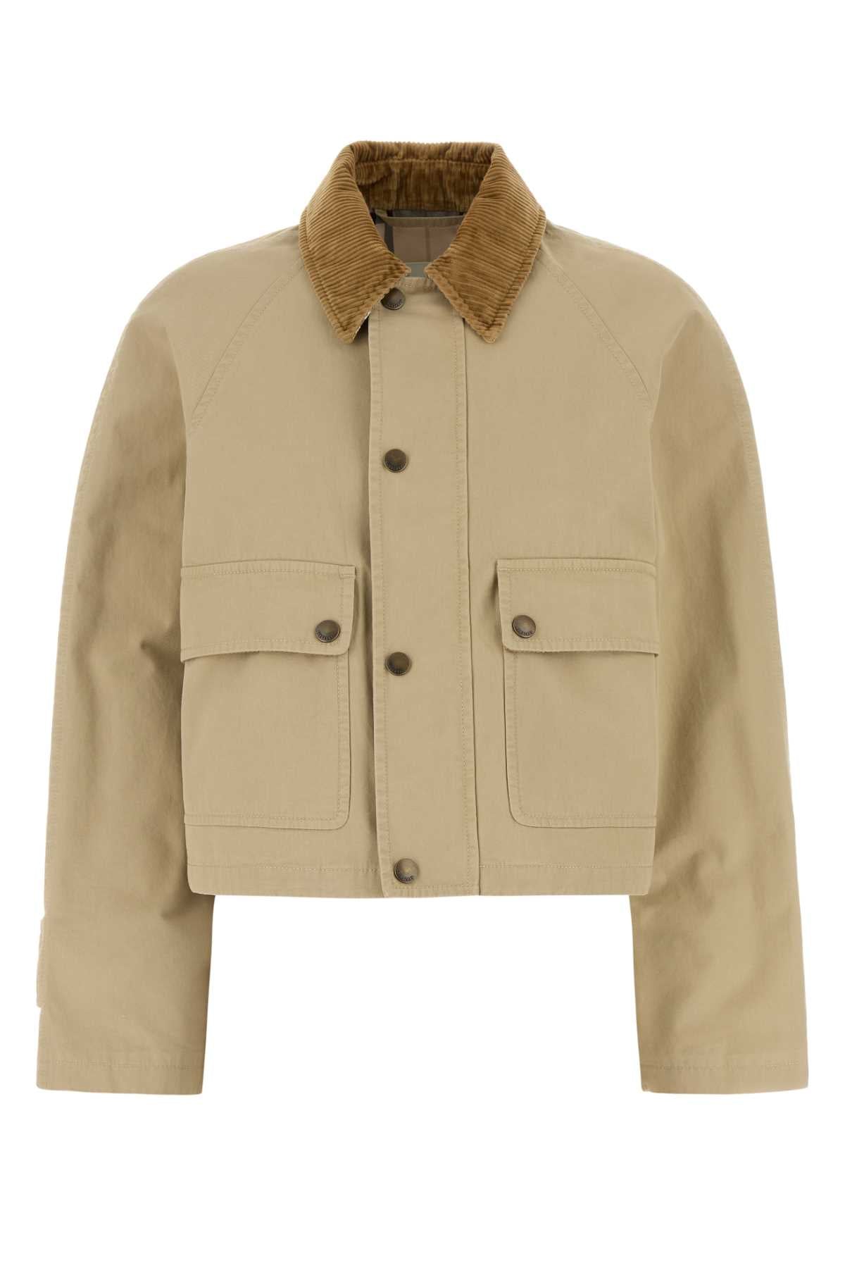 Burberry Utility Cotton Jacket — Beige