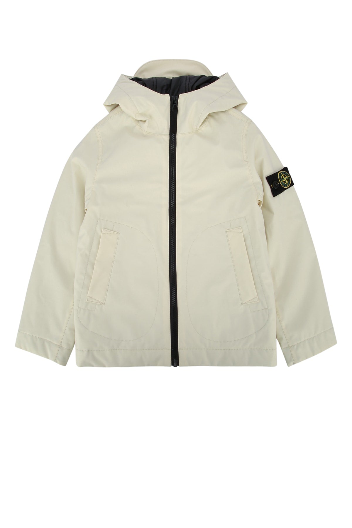 Stone Island Kids Parka Down Jacket — Beige