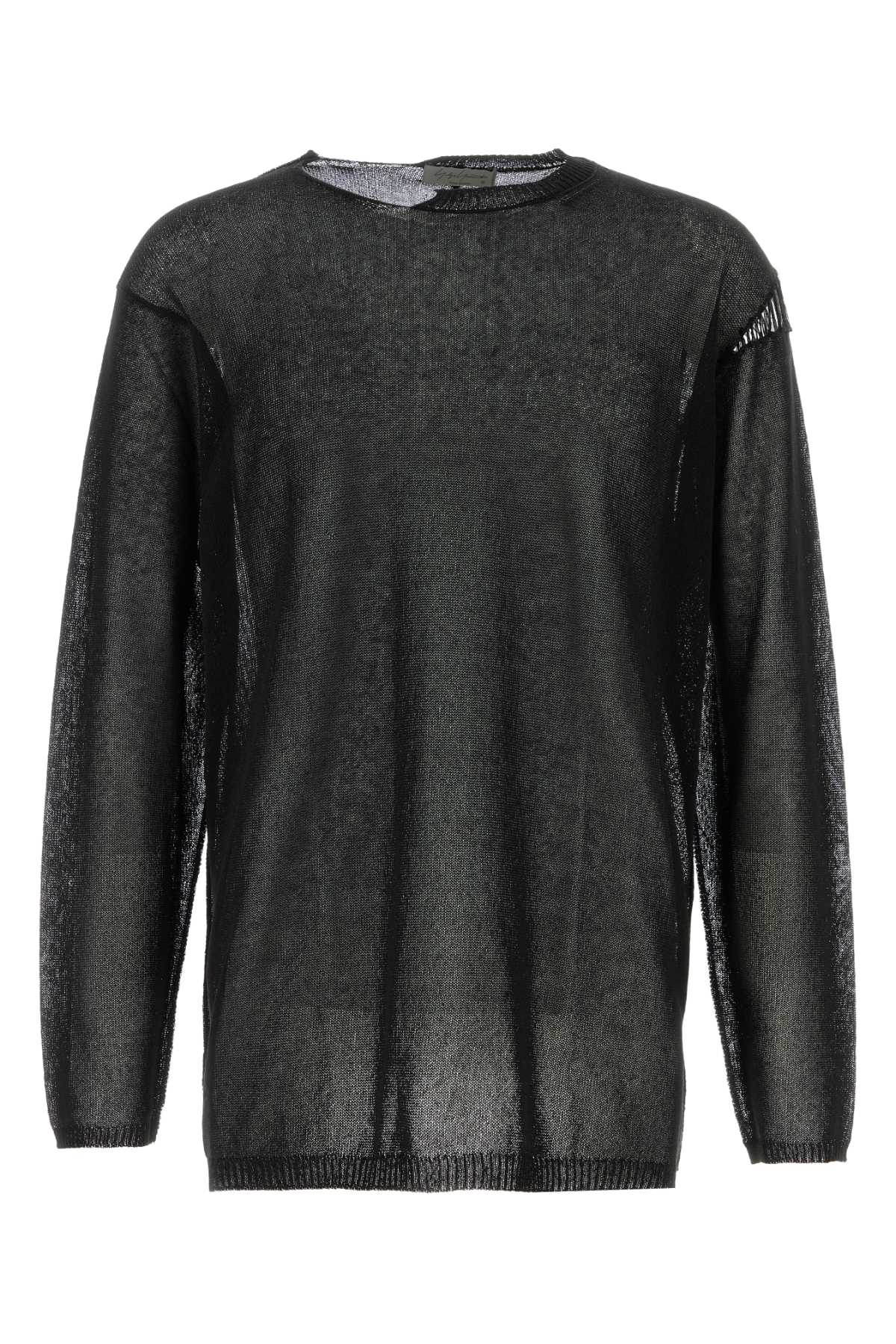 Yohji Yamamoto Neck Sweater — Black