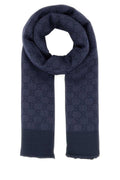 Gucci Logo Scarf — Navy