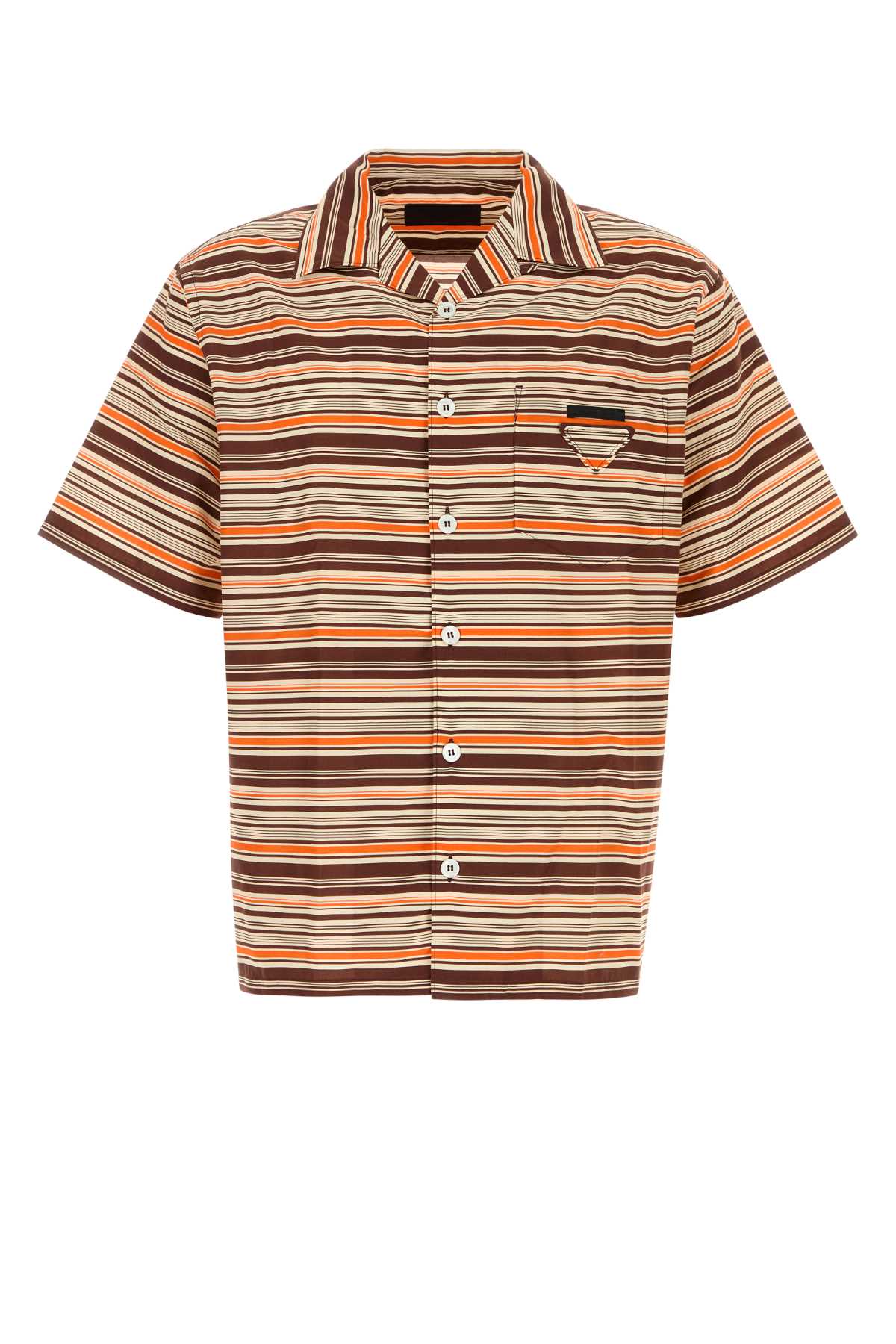 Prada Stampate Shirt — Brown