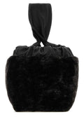 Jil Sander Bolso de mano de piel de cordero — Negro