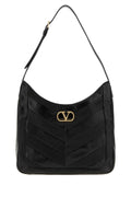 Bolso de hombro Valentino Garavani de piel acolchada — Negro
