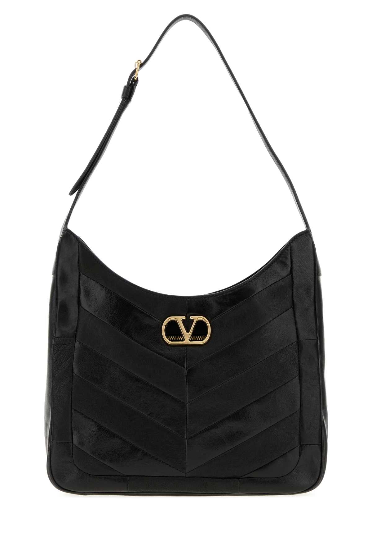 Valentino Garavani Quilted Leather Shoulder Bag — Black