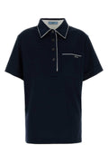 Prada Cotton Polo Polo Shirt — Navy