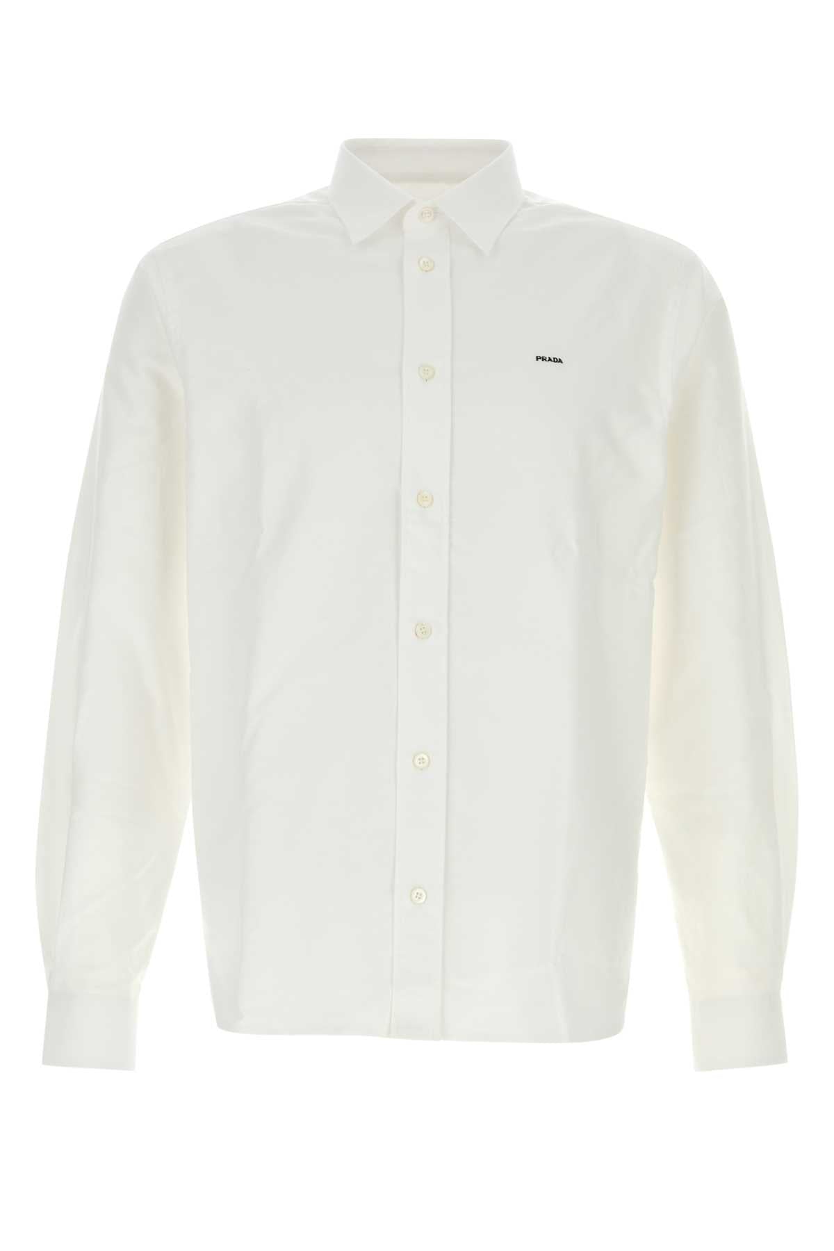 Prada Oxford Cotton Shirt — White