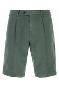 Pt Torino Lyocell Blend Bermuda Shorts — Green