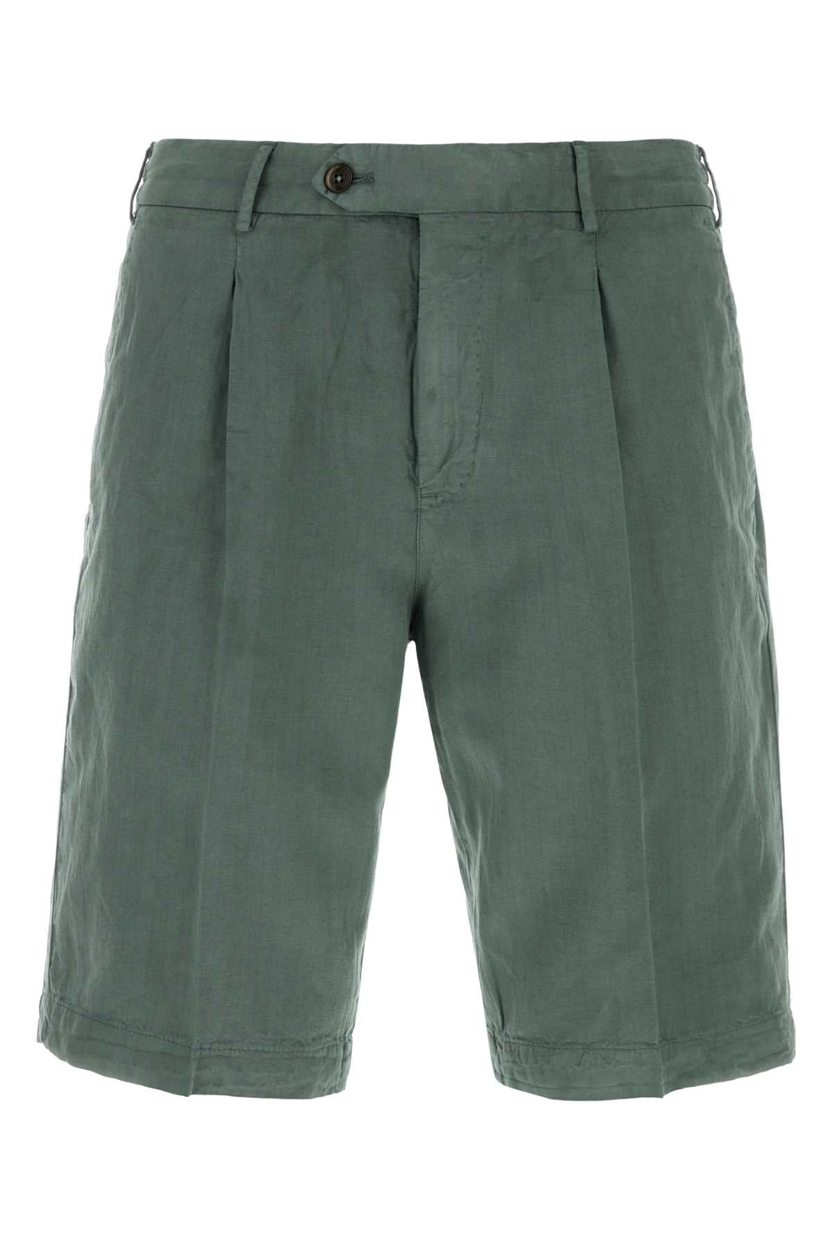 Pt Torino Lyocell Blend Bermuda Shorts — Green