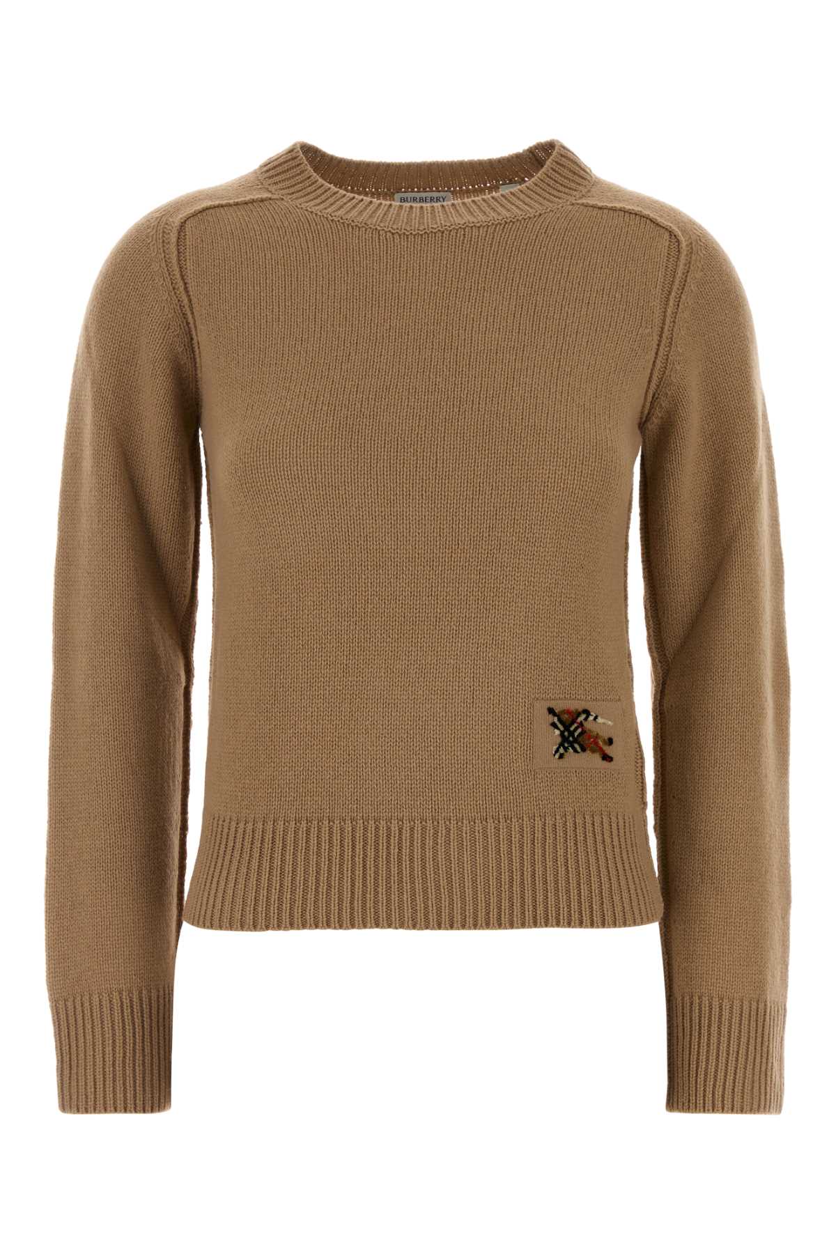 Burberry Wool-Cashmere Blend Sweater — Camel