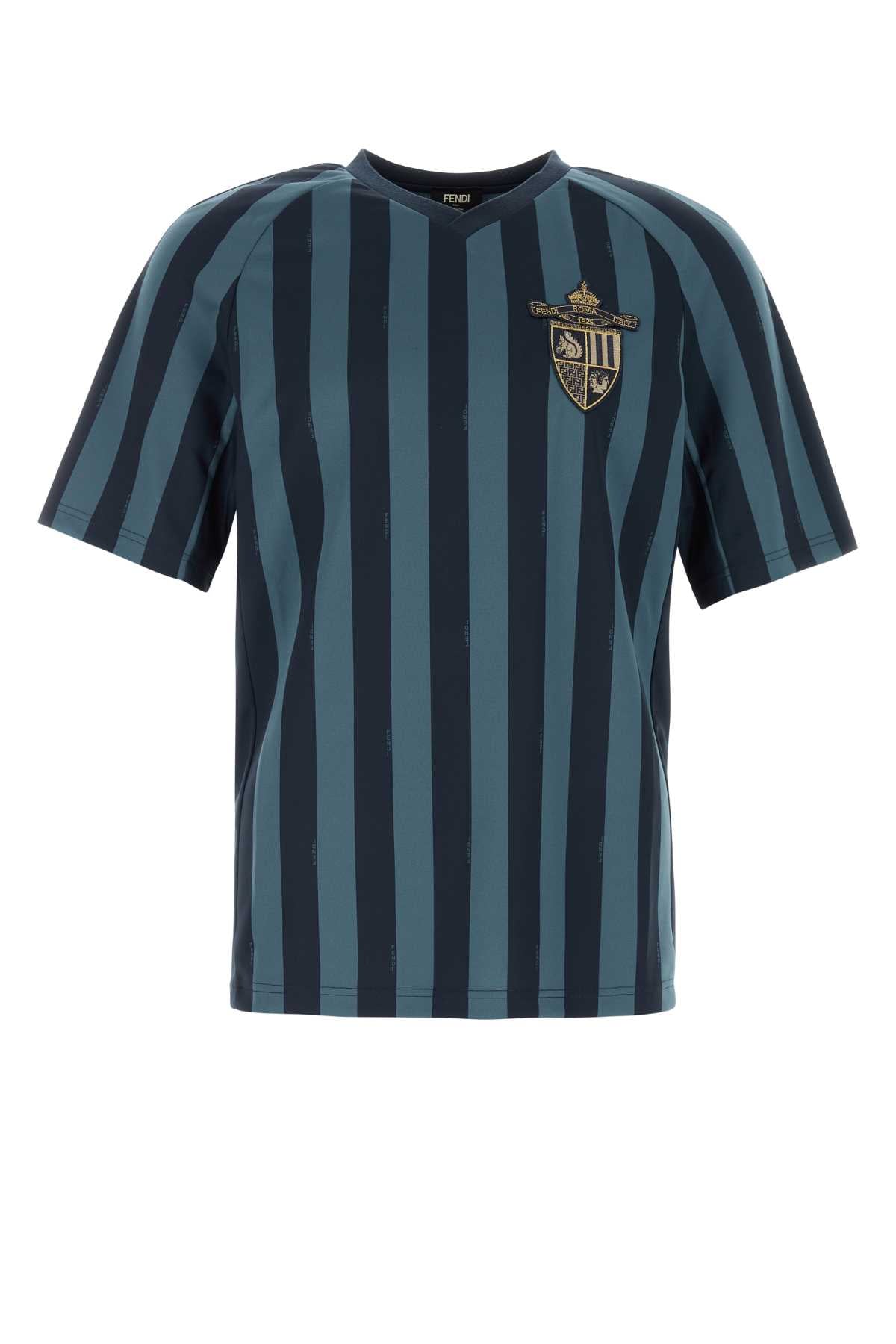 Fendi Crest T-Shirt — Blue