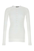 Dolce & Gabbana Ribbed Stretch Cotton T-Shirt — White
