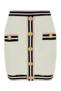 Falda Balmain — Blanca