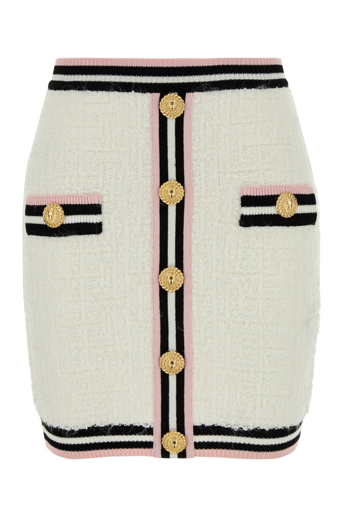 Falda Balmain — Blanca