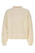 Jacquemus Cotton-Polyamide Knit Sweater — White