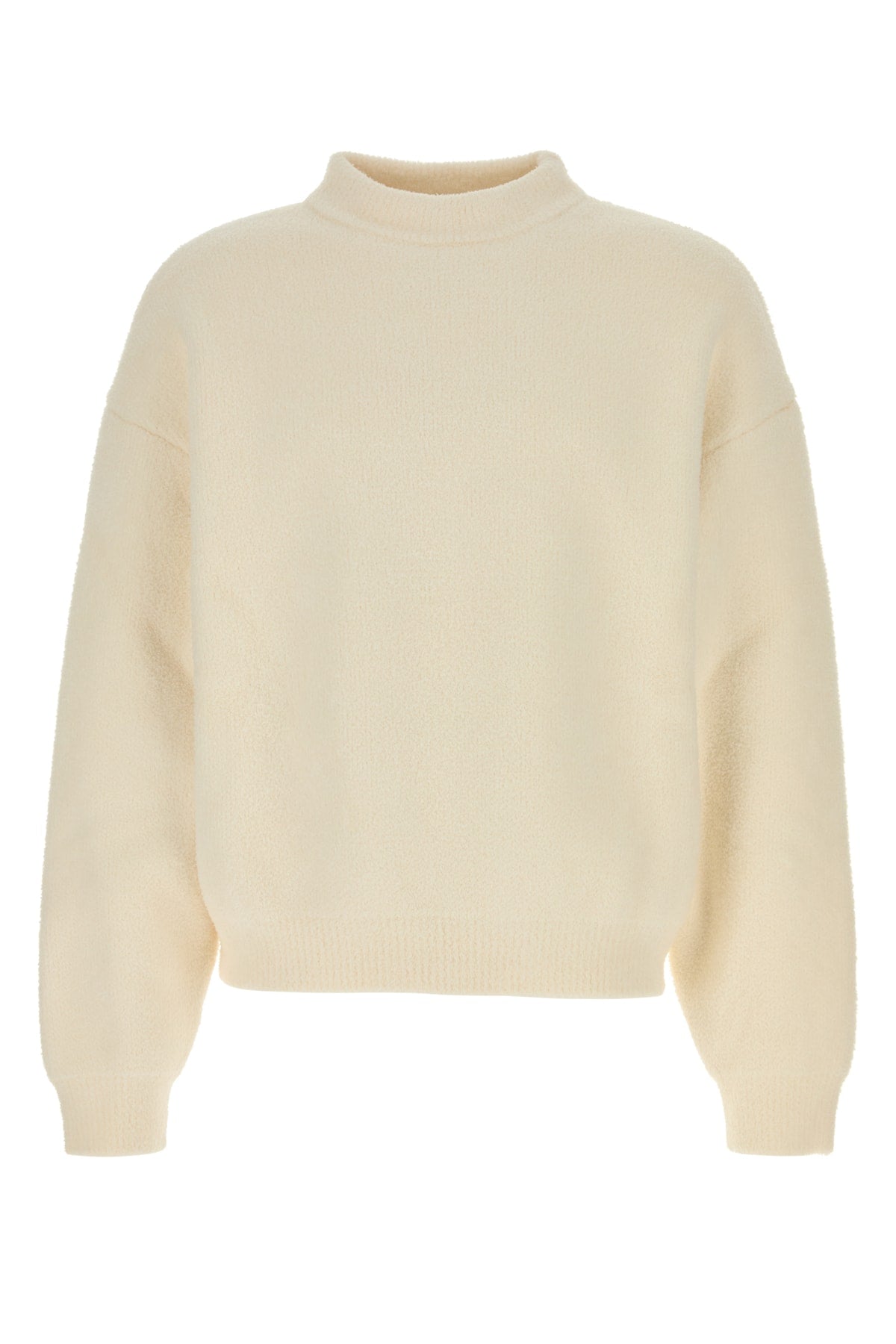 Jacquemus Cotton-Polyamide Knit Sweater — White