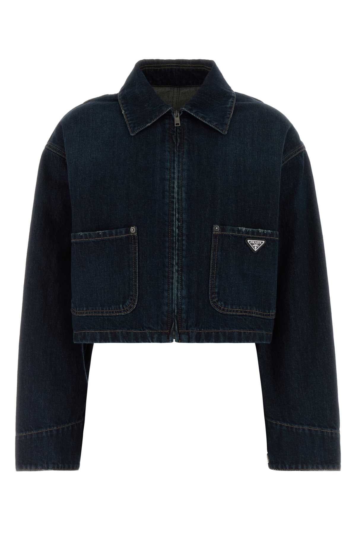 Prada Denim Jacket — Blue