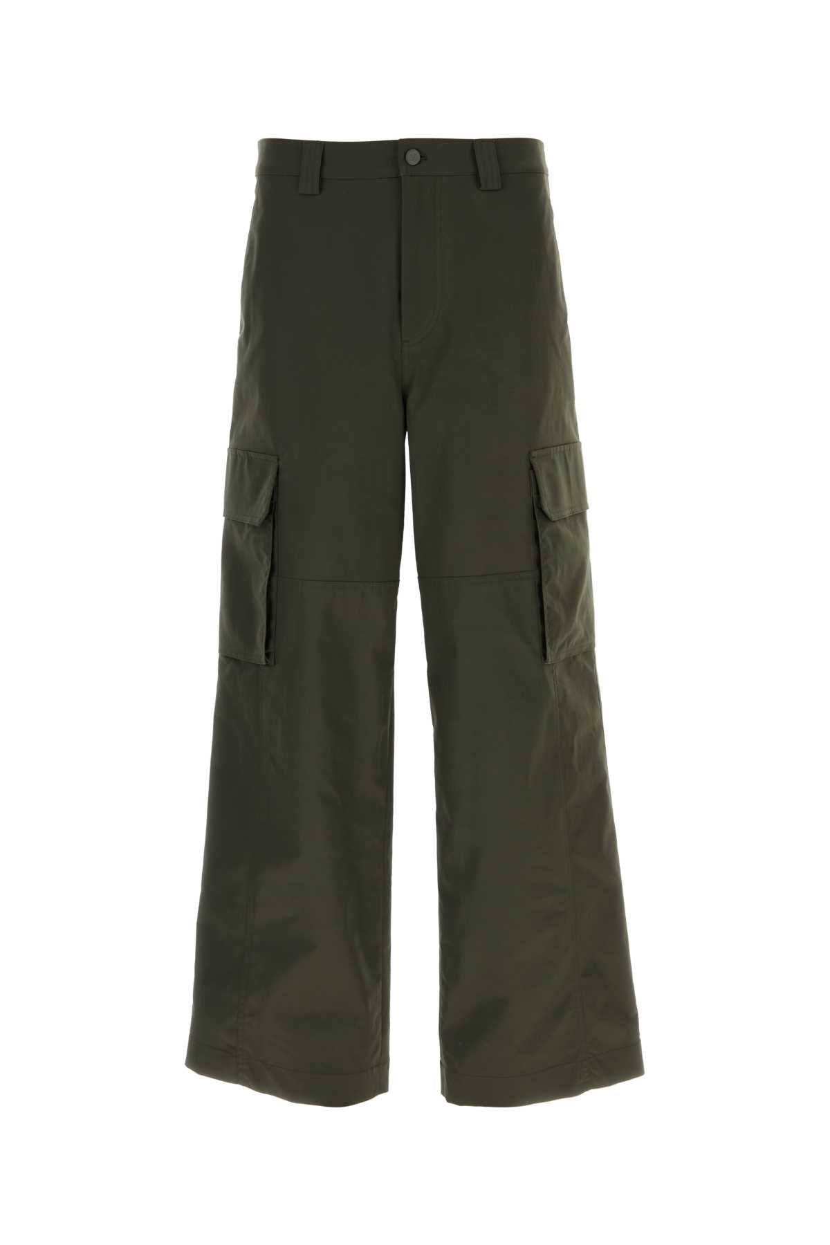 Valentino Garavani Polyester Blend Cargo Pants — Olive