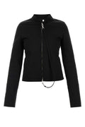 Courreges Polycotton Jacket — Black