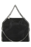 Stella McCartney Shaggy Deer Fabric Top Handle Bag — Black