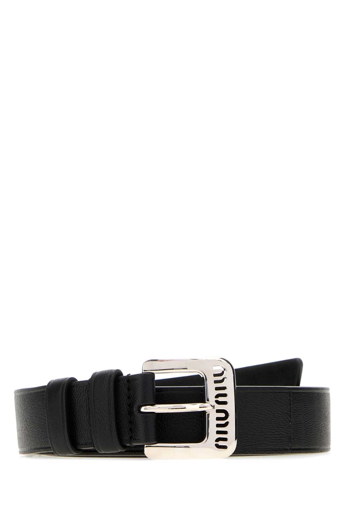 Miu Miu Cinture Belt — Black