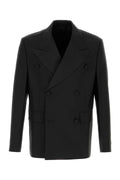 Americana Prada de mezcla de mohair — Negro