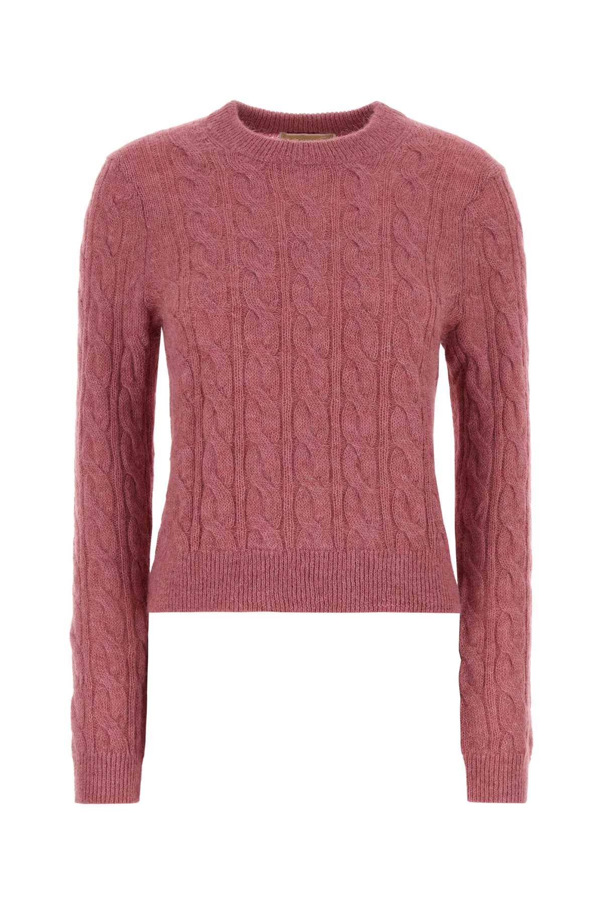 Michael By Michael Kors Cable Sweater — Pink