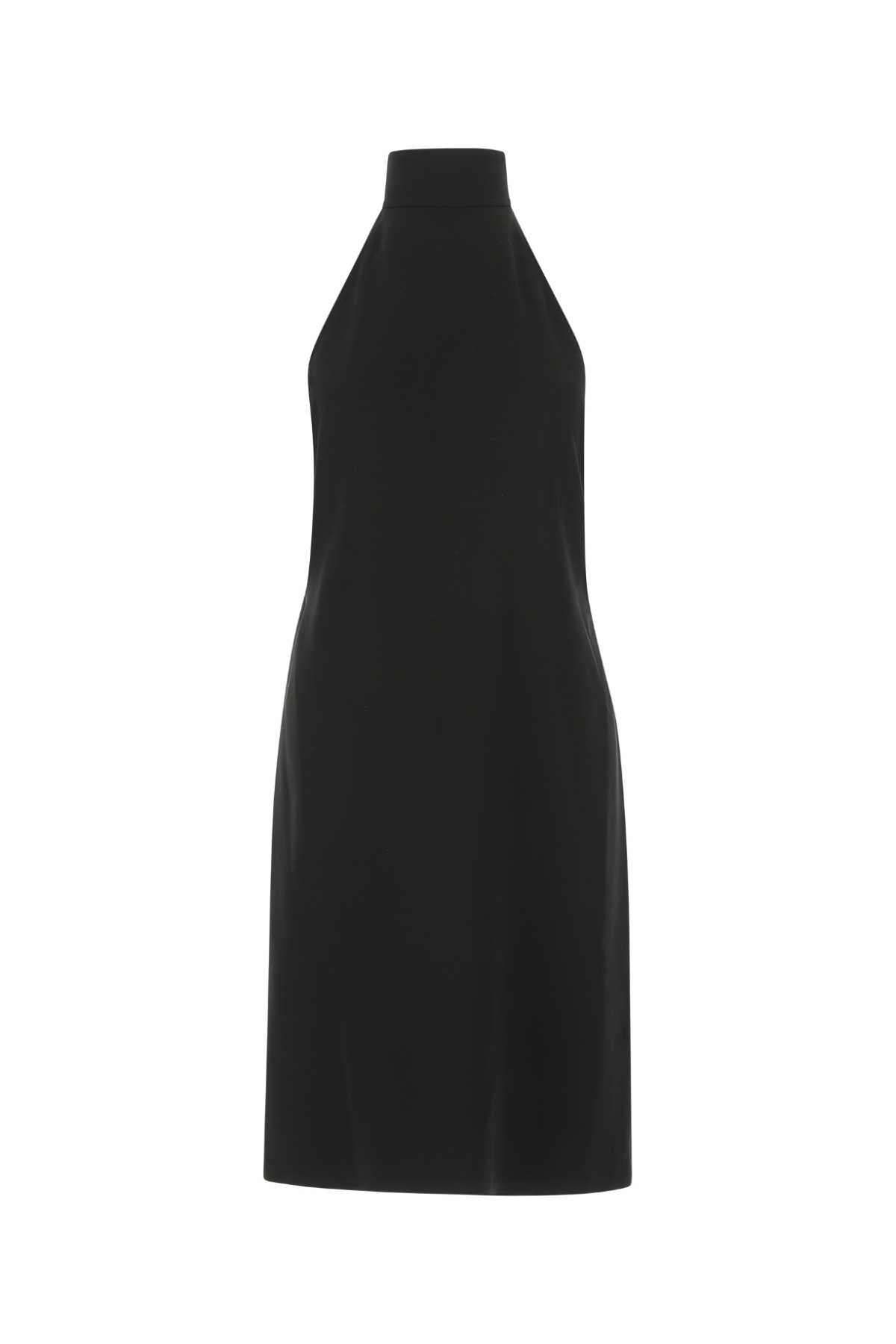 Burberry Silk-Elastane Halter Dress — Black