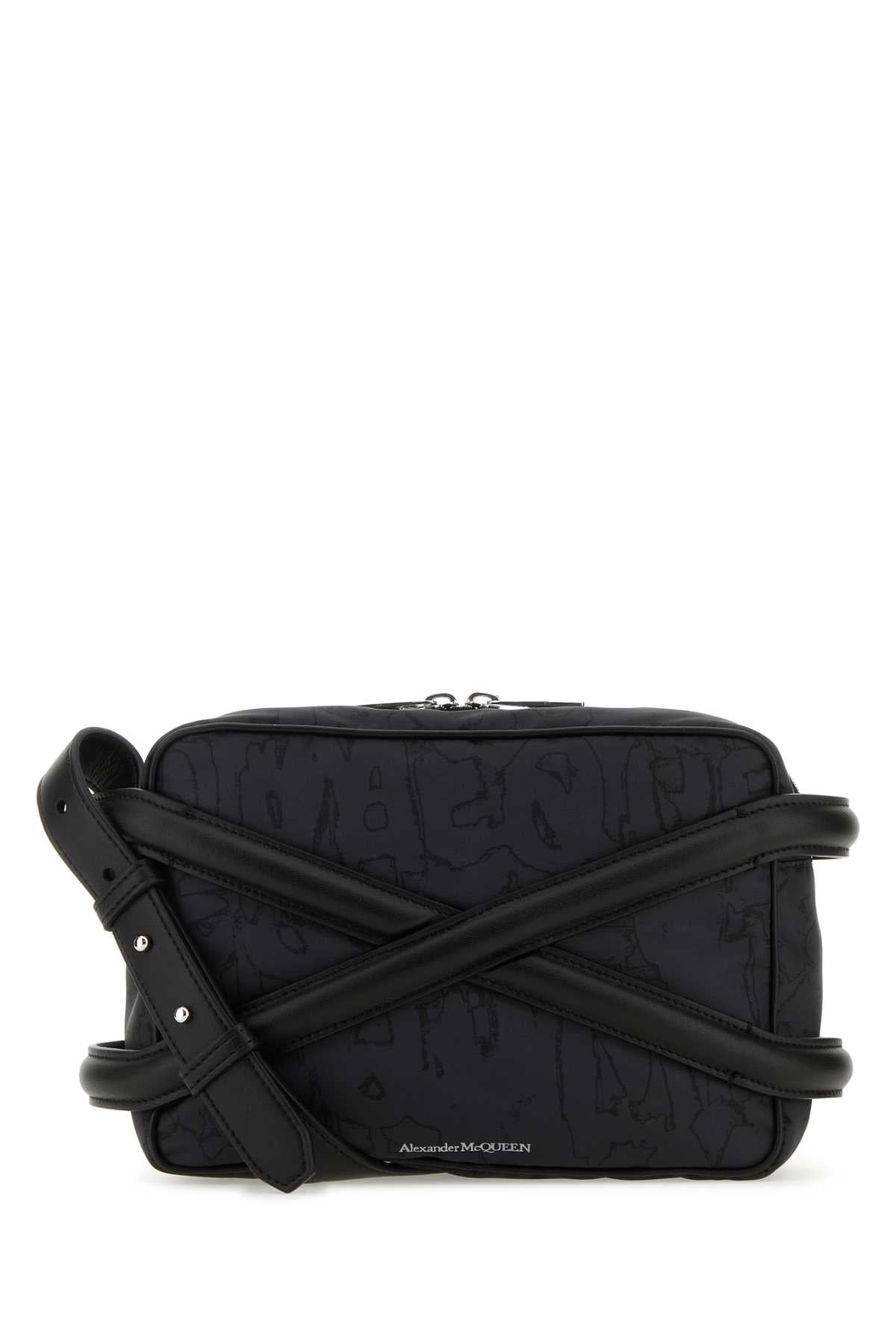 Alexander McQueen Case Crossbody Bag — Black