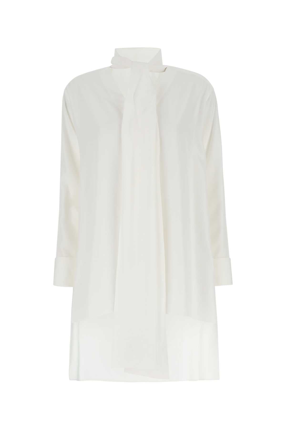 Loewe Crepe Oversize Blouse — White