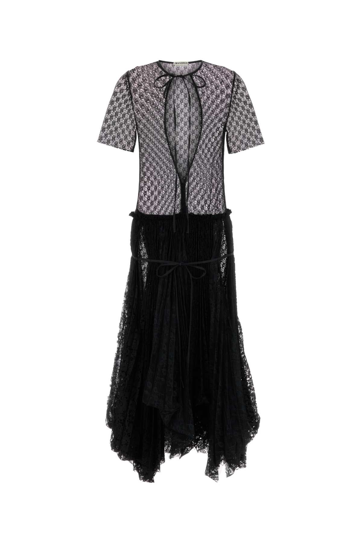 JW Anderson Mixed Lace Dress — Black