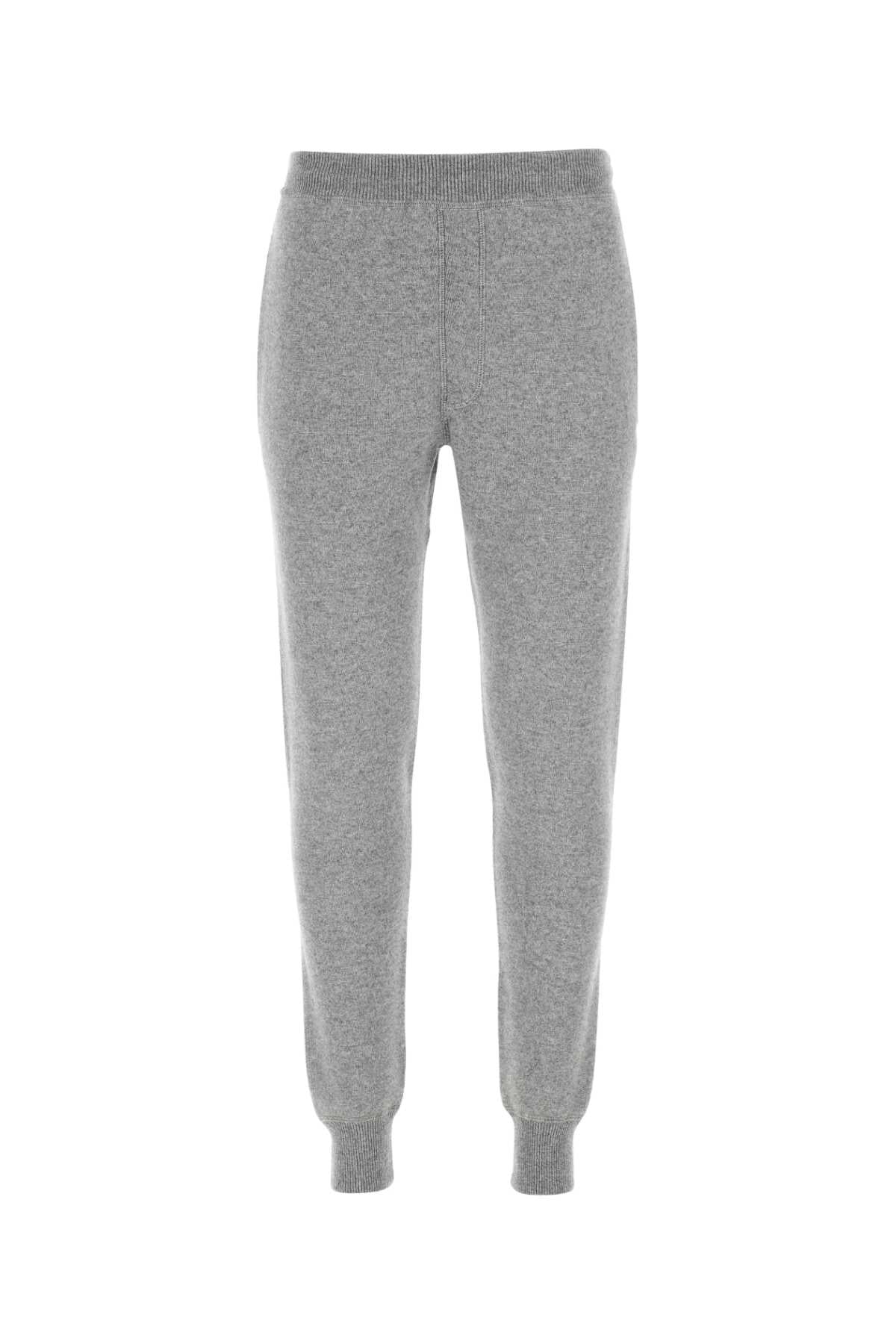 Prada Stretch Cashmere Blend Joggers — Gray