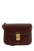 A.P.C. Grace Small Crossbody Bag — Burgundy