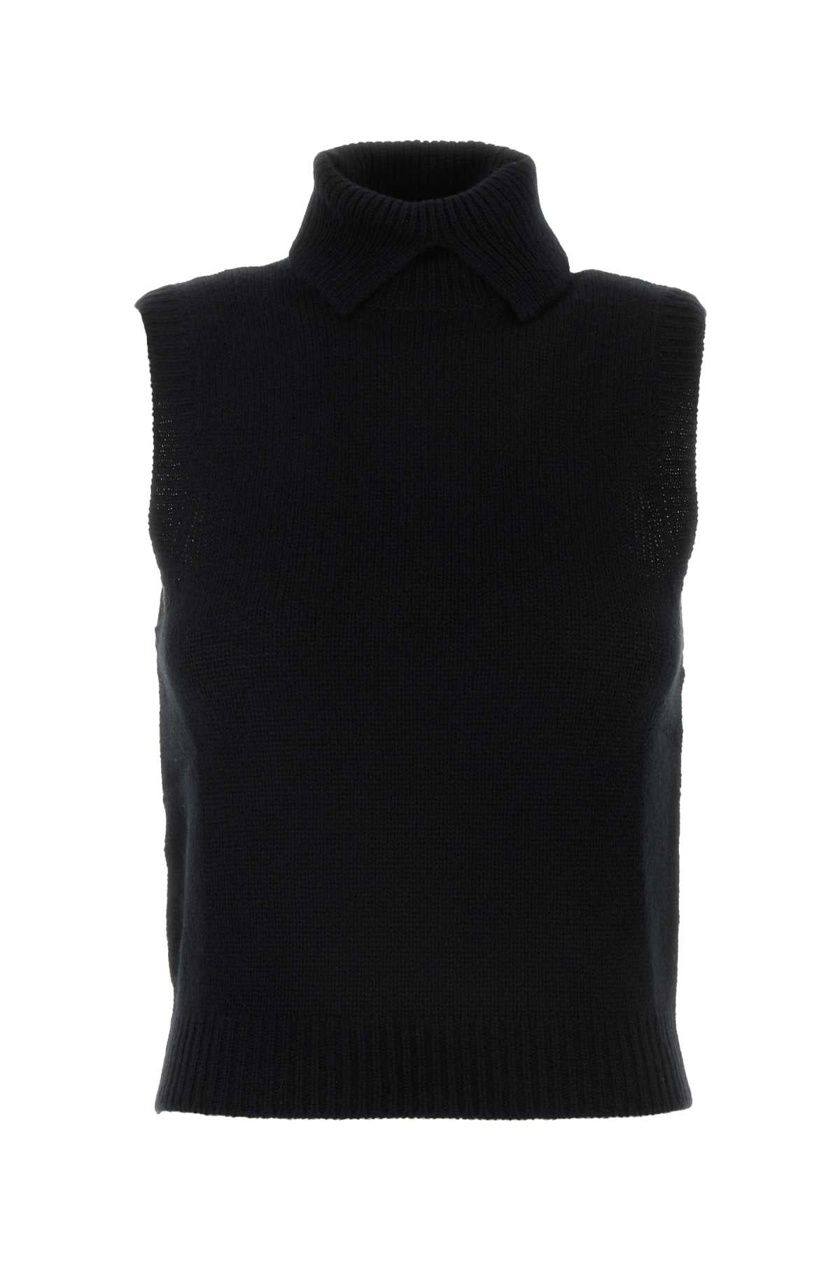Prada Cashmere Knit Tank Top — Black