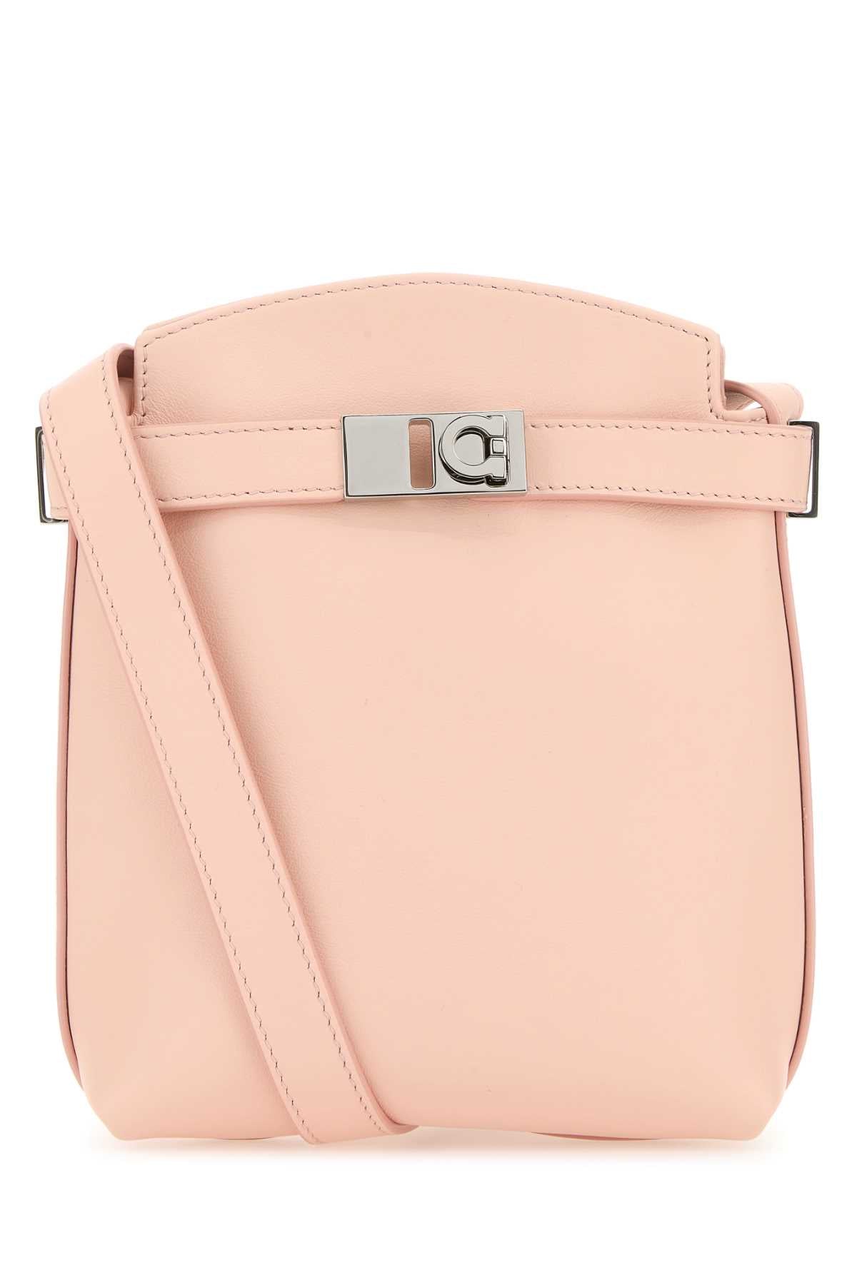 Ferragamo Gancini-Clasp Leather Phone Case — Pink