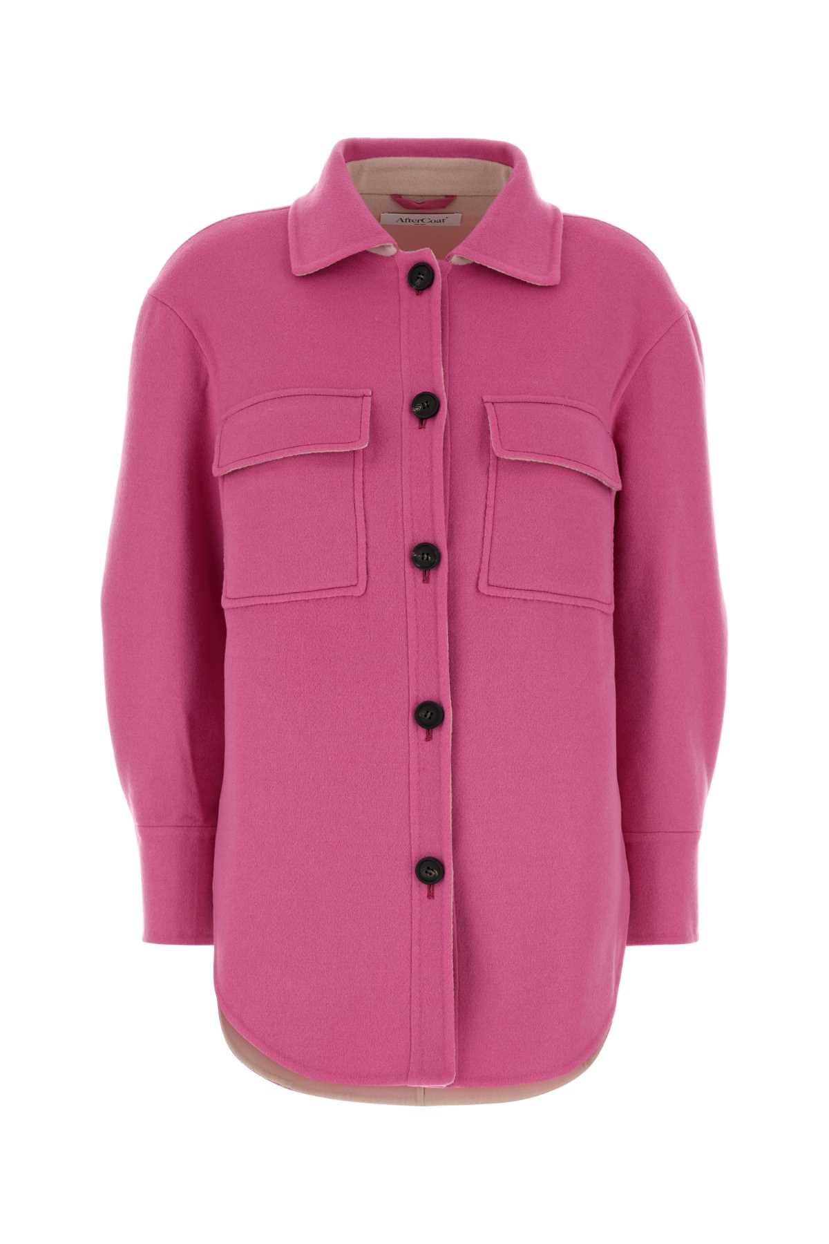 Aftercoat Wool Blend Coat — Pink