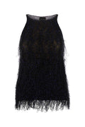 Giorgio Armani Embellished Nylon Tank Top — Black