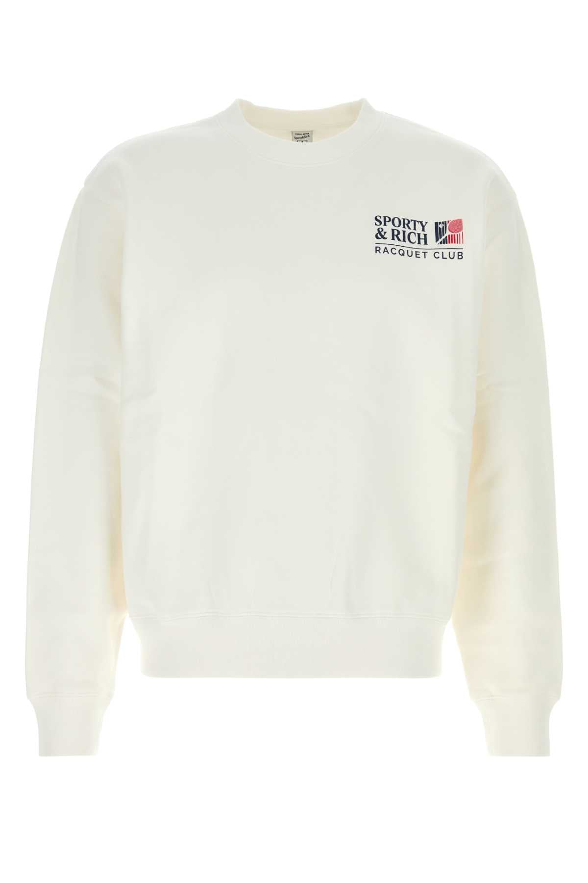 Sporty & Rich Crewneck Sweatshirt — White