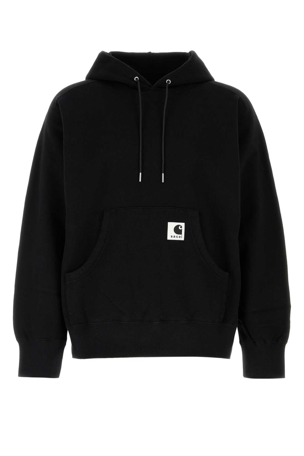Sacai Cotton Hoodie — Black