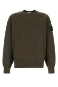 Stone Island Crew-Neck Cotton Sweatshirt — Gray