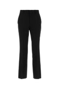 Gucci Silk-Wool Cady Trousers — Black