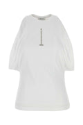Alexander McQueen Stretch Cotton Tunic — White