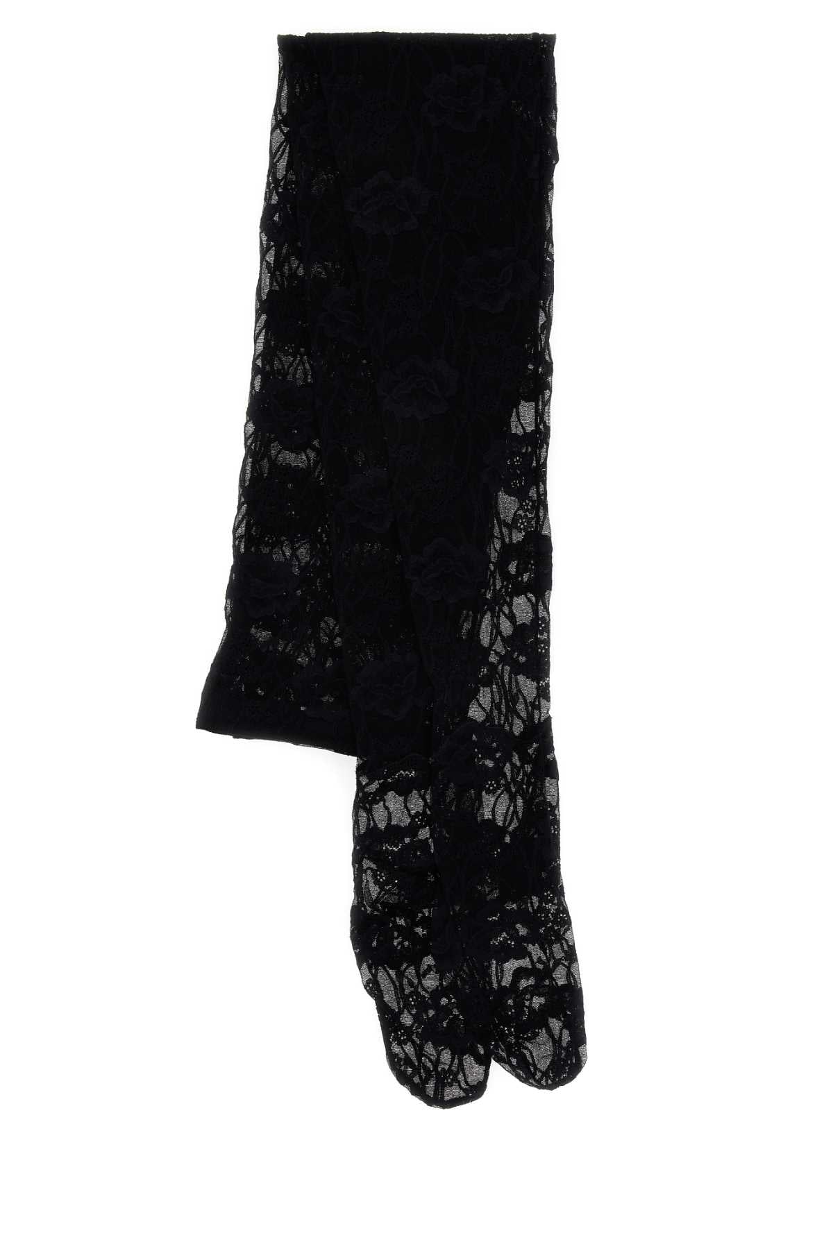 Saint Laurent Lace Leggings — Black