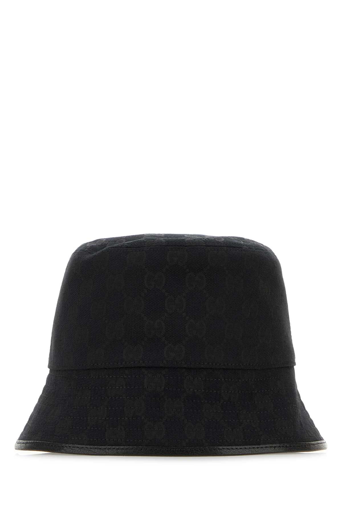 Gucci FEDORA GG Fabric Bucket Hat — Black