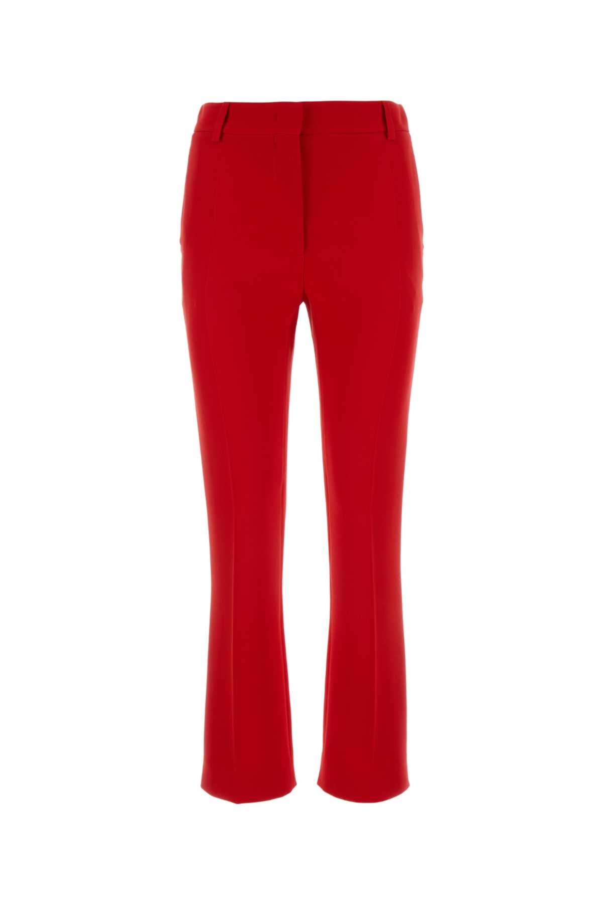 Valentino Garavani Solid Trousers — Red