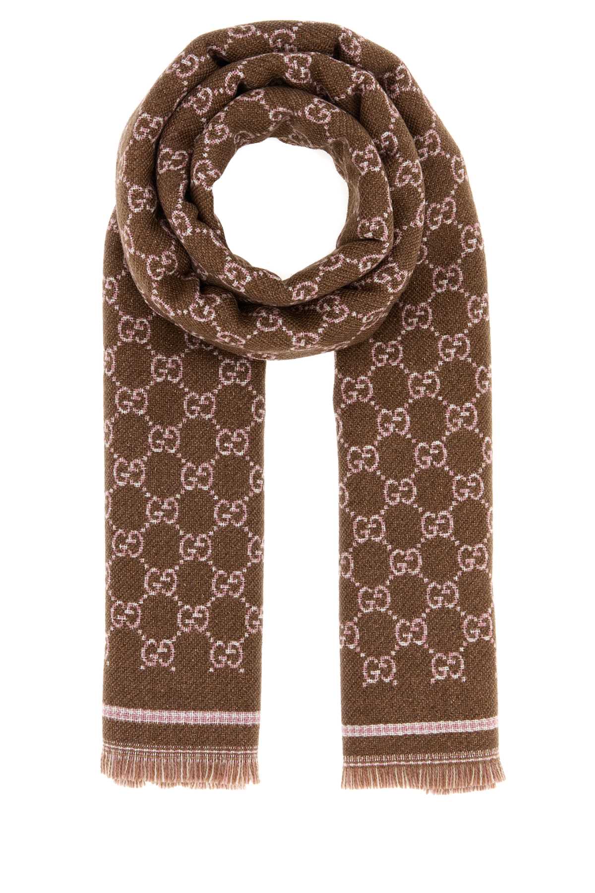 Gucci Stenmix Scarf — Brown