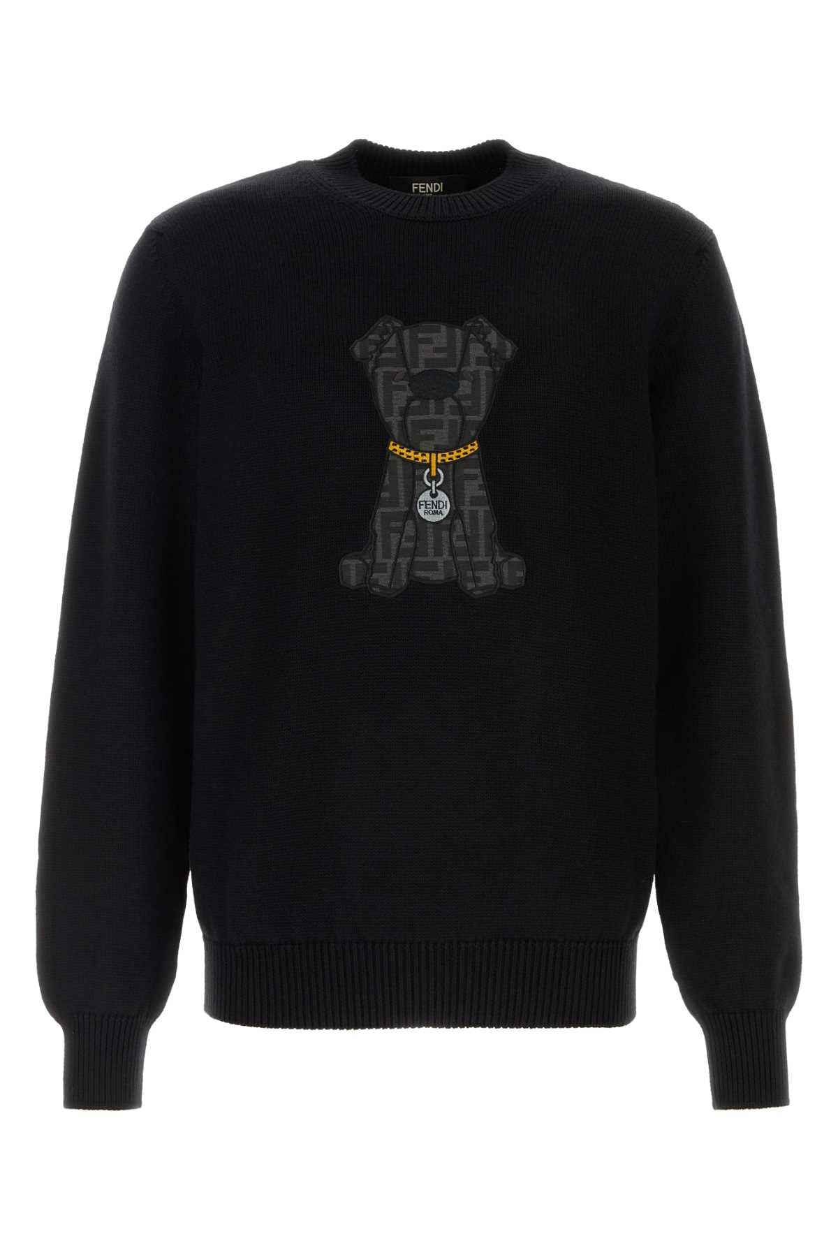 Fendi Zucca Sweater — Black